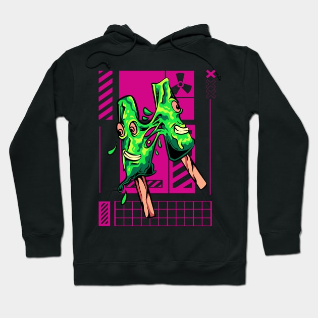 ICE CREAM MONSTER ZOMBIES Hoodie by Ihsanmtsm Illustration